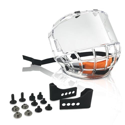 VPRO Ice Hockey Helmet Face Mask Cage (Clear Visor)