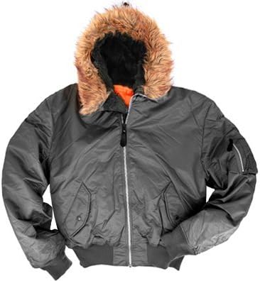 Knox Armory Hooded MA-1 Flight Jacket- Gun Metal 3XL