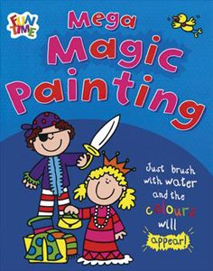 Paperback Blue Mega Magic Painting Book