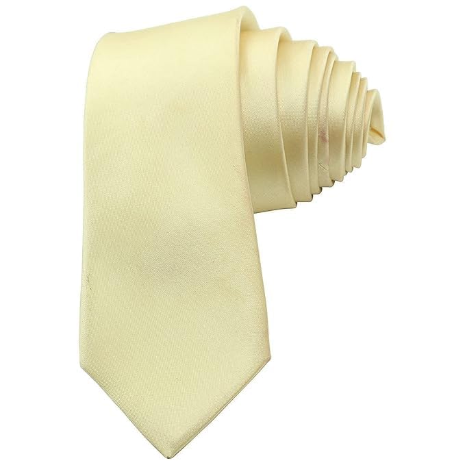 JAGMOOLYA PRODUCTS Premium Men’s Satin Tie – Shiny Elegant Necktie for Office, Wedding, Party – Smooth & Stylish Design (BIEGE) PACK OF 1-picture-43