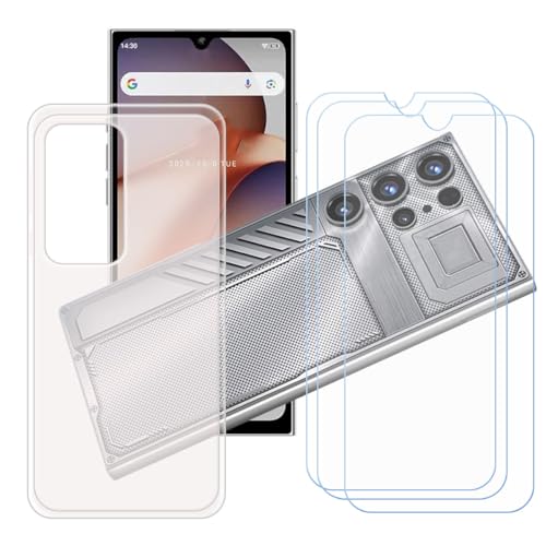 �pGUYAHANYER�P�[�X �K�p���� Oukitel C61 GT (6.88") + [3��]�����K���X�X�N���[���ی�t�B���� �A�������ȃ\�t�g�V���R���P�[�X�ی�TPU�J�o�[�̃P�[�X�J�o�[