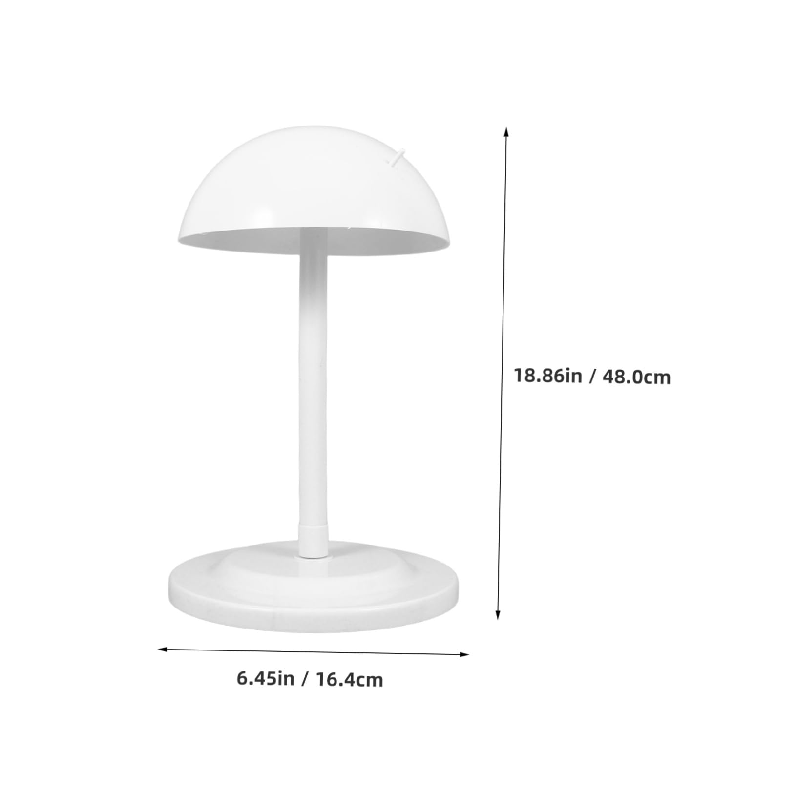 Luxshiny Versatile Hat Display Rack Telescopic Stand for Baseball Caps Retail Store Accessory White
