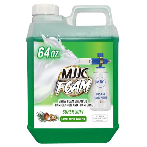 MJJC Foam Ultimate Snow Foam Car Wash Soap Specialized Car Shampoo for Foam Cannon and Pressure Washer, Safe for Cars (pH Neutral, 10x Concentrated) lime mint scent (64 oz) by MJJC - Used condition - US$27.54