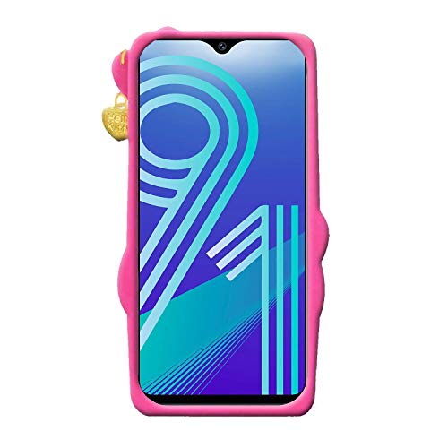Image of Unirock Hello Kitty Back Case Cover for Vivo Y91| 3D Cute Hello Kitty Case |Soft Silicone Rubber Back Cover with Pendant Kitty Cover for Vivo Y91 (Pink)