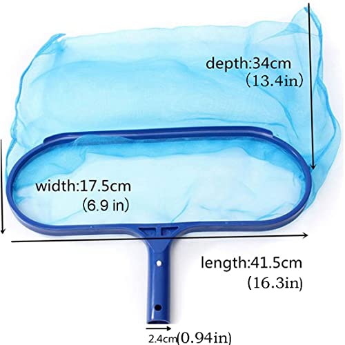 UOKMNY Escumadeira de piscina, spas e lagoas, para limpeza de detritos e folhas (sem mastro) (fortal