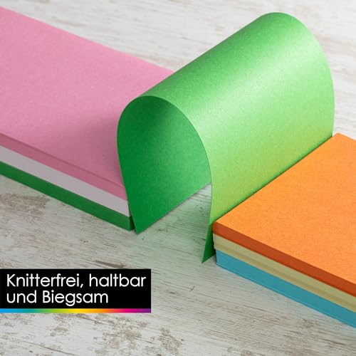 OfficeTree 250x Moderationskarten Rechteckig 20 x 9,8 cm - Metaplankarten Rechteckig 6 Farben - Moderationskarten Set Bunt - Lehrerbedarf für Präsentation und Vortrag