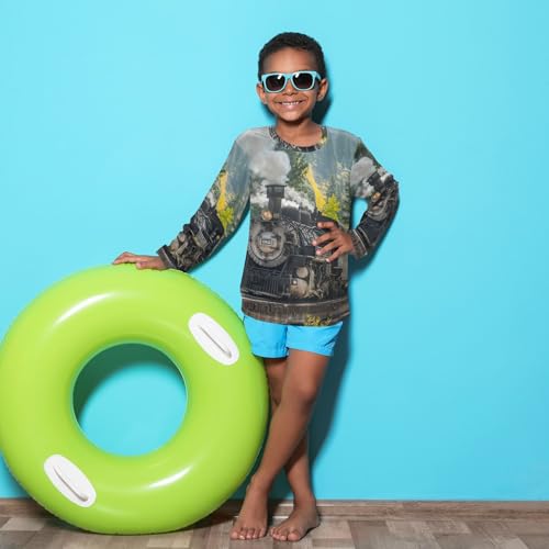 Image of Aflyko Boys' Rash Guard Shirts Xmas UPF 50+ Sun Protection Swim Shirt