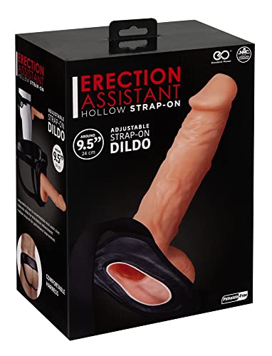 Strap-On Flesh Stardust Posh Hollow 9.5Inch avec godemiché creux ajustable