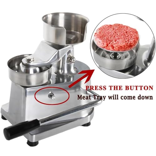 Presse à hamburger manuelle en acier inoxydable robuste pour des galettes parfaites - 6