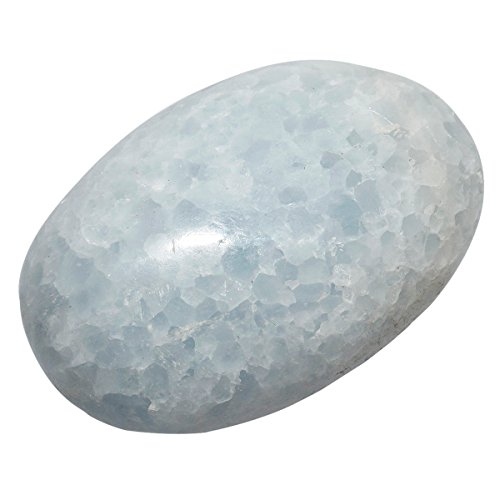 Mookaitedecor Natural Celestite Pocket Palm Stone Worry Stones Therapy Crystal Healing Gemstone Irregular Shape #TOP20