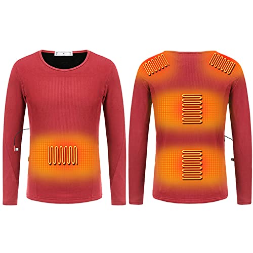 Conjunto De Ropa Interior Térmica con 3 Niveles De Temperatura, Ropa De Abrigo De Esquí De Invierno Lavable, Parte Superior E Inferior para Clima Frío,XL Cover