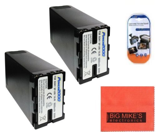Pack of 2 BP-U90 Batteries for Sony PMW-100 PMW-150 PMW-160 PMW-200 PMW-EX1 PMW-EX3 PMW-EX160 PMW-EX