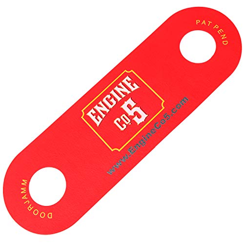 Rubber Door Latch Strap, Firefighter Tools Made in The USA, Door Wedge Alternative (Red/Yellow)