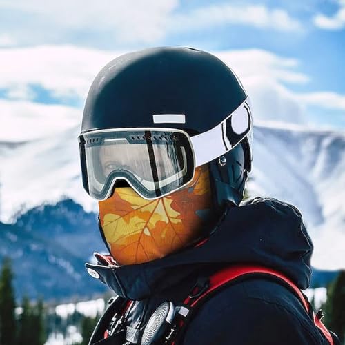 Balaclava para hombre y mujer, máscara para esquiar con diseño de hojas de otoño acuarela, cubreboca completo para ciclismo miniatura 5