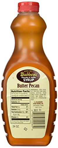 Blackburn's Pancake & Waffle Syrup, Butter Pecan Flavor, 24 Oz. (Pack Of 2) (Butter Pecan) #TOP1