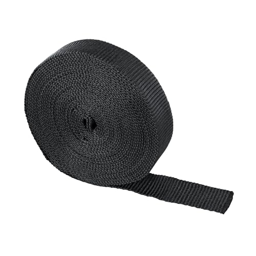 Sangle noire - Largeur 25mm, Longueur 10m - Pour couverture et bâche de piscine - POOLCO