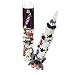 PLUS PLUS - Mini Maker Tube - Saturn V Rocket, Apollo 11 Space Playset - 240 Piece, Construction Building STEM | STEAM Toy, Interlocking Mini Puzzle Blocks for Kids
