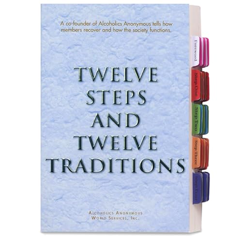 Onglets index livre AA 12 étapes traditions intercalaires PVC couleur