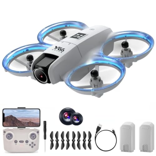 Small Drone with Dual Cameras, Propeller Guard, Altitude Hold, One-Key