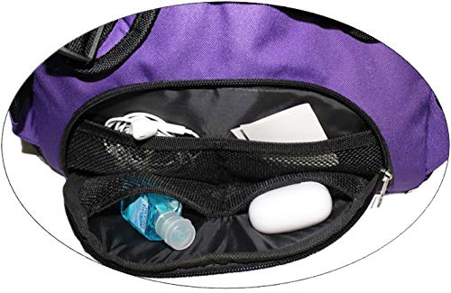 Boardingblue 18" Personal Item Under Seat Laptop Backpack For American, South West, Spirit, Frontier Airlines (Purple) Freeship #TOP7