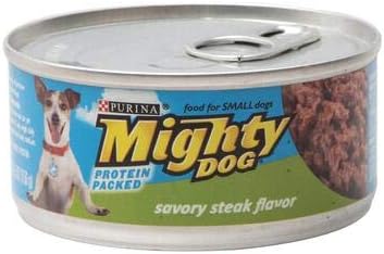 Mighty Dog Savory Steak Dinner 5.5 oz (Pack of 24) Wet Dog Food
