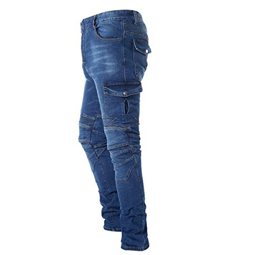 image for Takuey Bike Motorcycle Motorbike Riding Jeans Men Denim Jeans Motocros