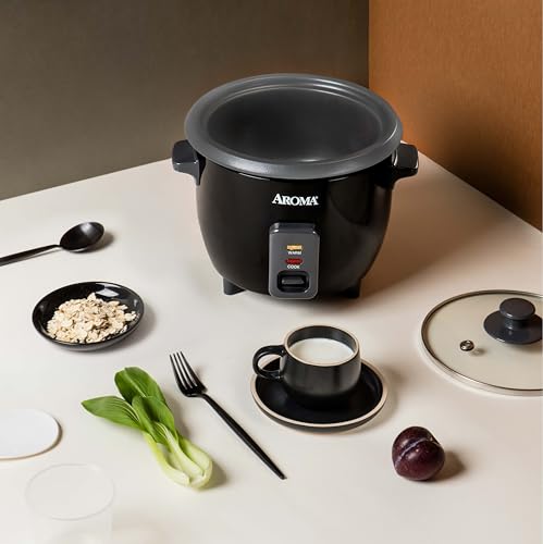 Aroma Housewares 1.5Qt. Rice & Grain Cooker (ARC-363NGB),Black,6-Cup Cooked / 3-Cup Uncooked by AROMA - Image 7