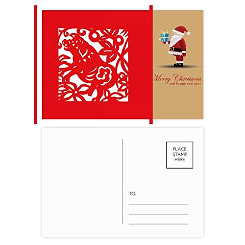 Cartes postales cochon de Noël en papier découpé pour éviter les vœux banals et ennuyeux