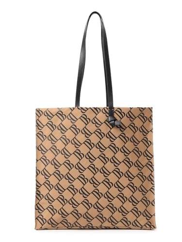 [デミルクスビームス] キャンパス・バッグ モノグラム スクエア トートバッグ レディース BLACK×BROWN ONE SIZE