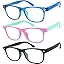 3 Pack: Light Blue Frame, Pink Green Frame, Grey Black Frame