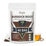 Organic Burdock Root Herbal Tea, Premium Burdock Root for Aid in Digestion & Improving Liver Health, Non-GMO, Caffeine Free, 40 Tea Bags