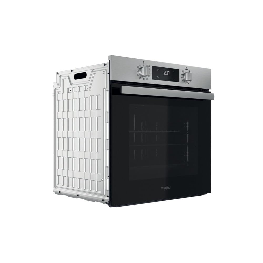WHIRLPOOL OMR58HR0X - Forno da Incasso Elettrico Ventilato 71L, 8 Programmi, Grill Turbo per Pizza e Grandi Pasti, Funzione Autopulente SmartClean, Classe A+, Elettrodomestici Cucina 59,5Lx59,5Hx55,1P