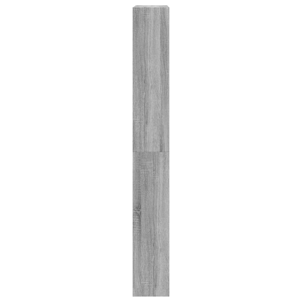 Scarpiera con 4 ante grigio sonoma, 80 x 21 x 163,5 cm