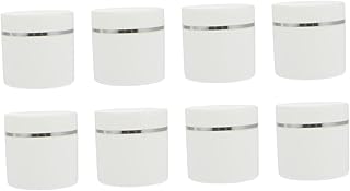 ULTECHNOVO 8 Peças Caixa De Embalagem Garrafas De Plástico Vazias Latas Seladas Frascos De Creme Tampas Frascos Vazios Frascos Recarregáveis Tampas Garrafas De Armazenamento De