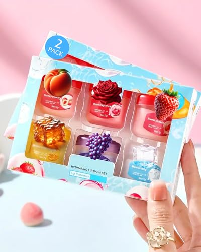 NAJD - Lip Balm Lip Moisturizer Hydrating Repair Lip Makeup Anti-Cracking 7g*(6) Pcs Skin Protect Moisturizing Lip Mask (WNP'L)