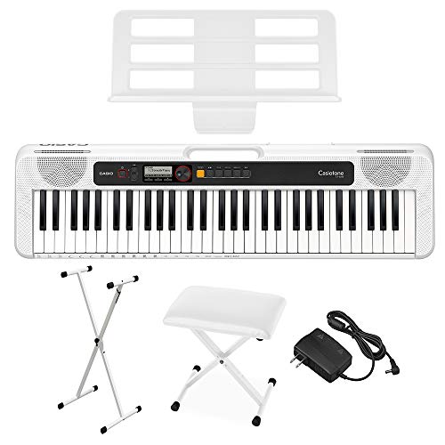 Amazon.co.jp: CASIO CT-S200 WE スタンド・イスセット 61鍵盤