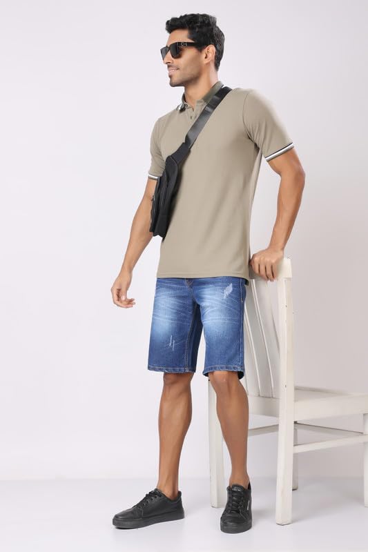 Image of London Hills Denim Shorts for Men || Jeans Shorts for Men || Half Shorts for Men || Denim Half Pant for Men