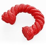 Doudele Dog Toys for Aggressive Chewers - Dog Toys for Medium Large Dogs, Toys for Traning, Indestructible Dog Toy with Beef Flavor, Natural Rubber Horseshoe-Shaped Chew Toys (Red)