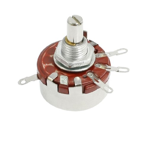 Uxcell Single Linear Taper Rotary Potentiometer, 2W, 2.2K Ohm, 6 mm Shaft Diameter