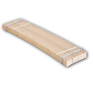 Stella Trading Lattenbodem van stabiele verende latten voor ligvlak 120 x 200 cm (2 x 60 cm, artikel bestaat uit 2 samengestelde delen van 60 cm), hoogwaardige lattenbodem van berken-multiplex