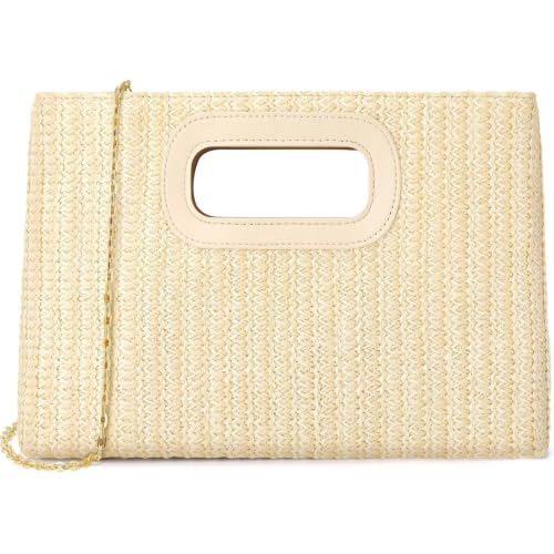 Sac à bandoulière d'été en paille pour femme petite pochette de plage chic