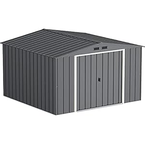 Duramax ECO 10 x 10 Garden Shed Metal Galvanized