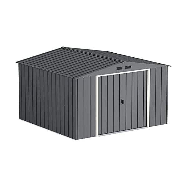 Duramax 61251 10 x 10 ft Eco Metall Schuppen – Grau