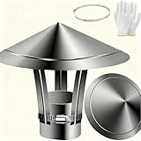 Durables: Fabriqué en acier inoxydable résistant à la rouille, le Couverture de Conduits de poêles reste durables même dans des conditions humides et pluvieuses, éliminant ainsi le besoin de remplacement fréquent