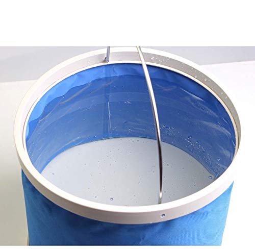 Namiot plażowy rozmiar 24 cm x 25 cm (niebieski) 9 l (6,64 galona) składane plastikowe okrągłe wiadro, namiot kempingowy