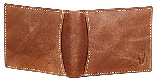 Image of WildHorn Tan & Black Leather Men's Wallet (699710)