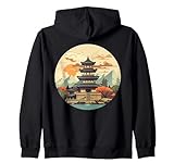 Coole buddhistische Gebetsstätte für japanische Gottesdienstliebhaber Kapuzenjacke