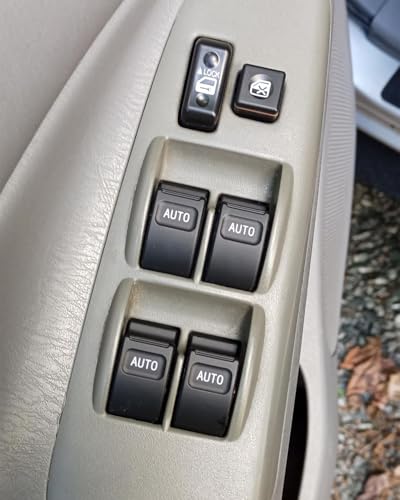 Image of HIGH FLYING for Toyota Tacoma 4dr 2005-2011 Main Driving Master Window Switch LED Illumination with Auto Down /Up Function 1set (Orange Lighted)
