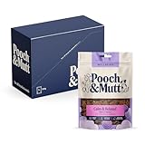 Pooch & Mutt - Calming Meaty Treats, Dog Treats Grain Free, for Calming Hyperactive or Anxious Dogs, Turkey & Hemp, Pack of 7x120g (packaging may vary)