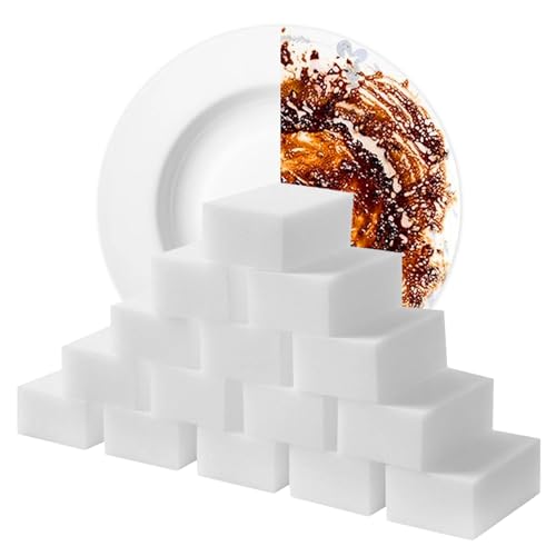 Spugne magiche per la pulizia, Gomma spugna magica 100 pezzi Spugne per la pulizia del tampone di gomma 4x2, 4x0, 8 pollici Spugna antigraffio Power Scrub multiuso